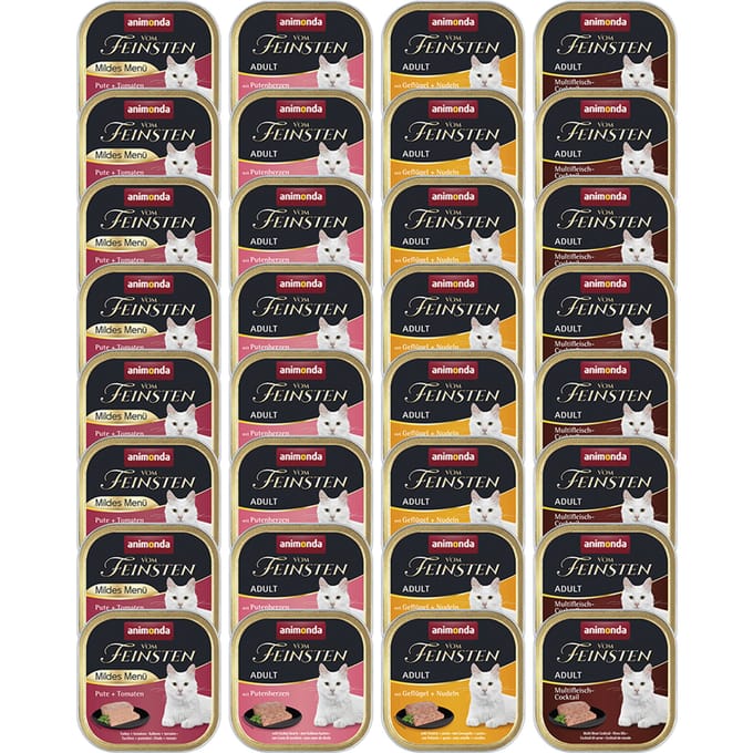 32x100g Mix Gevogelte (4 Smaken) animonda vom Feinsten Kattenvoer
