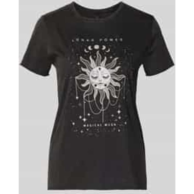 Regular fit T-shirt van puur katoen Model 'LUCY'