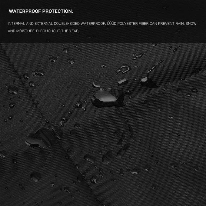 Opvouwbare, waterdichte beschermhoes voor handmaaiers black