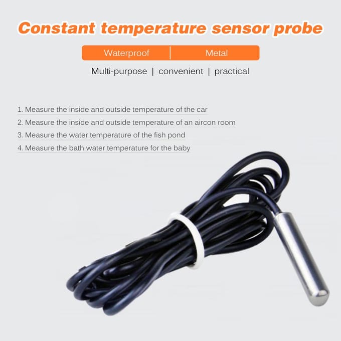 Mini-thermometer Elektronische digitale autothermometer Binnen- en buitenthermometer Multifunctionele tijdmeter zwart