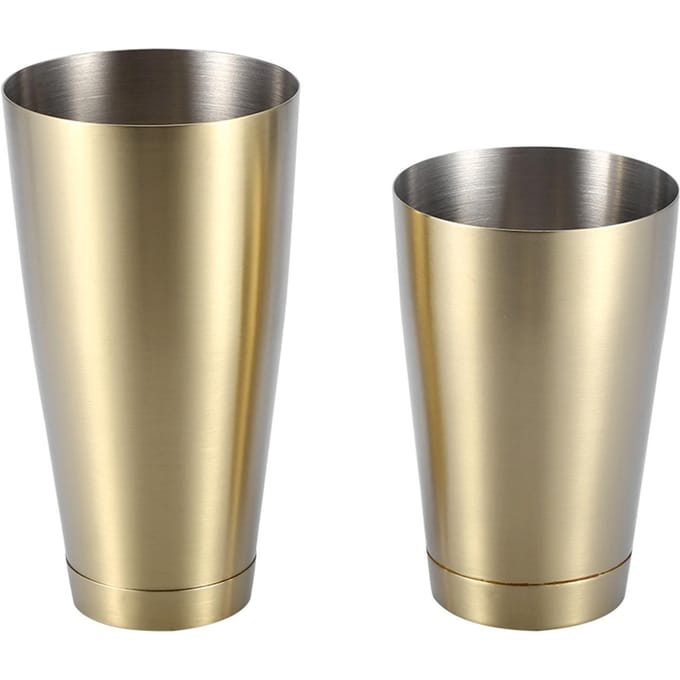 Roestvrij Staal Stevig Duurzaam Cocktailbeker Shaker Bar Thuis Keuken Tool(Titanium Goud) beige