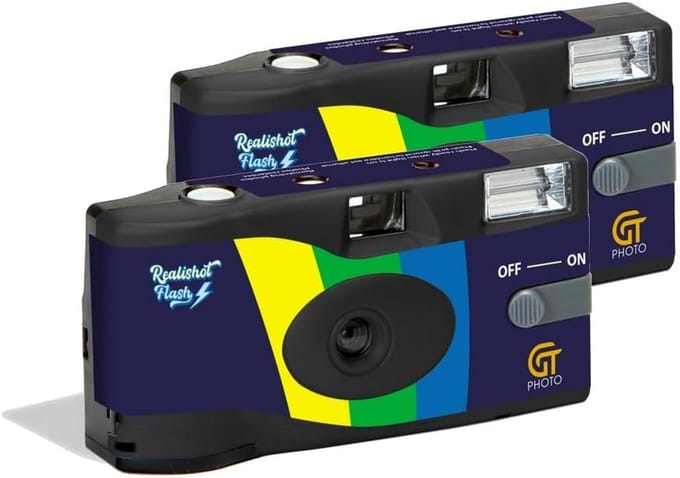 2x Wegwerfcamera met Flits - 27 Foto's per Camera - Zwart