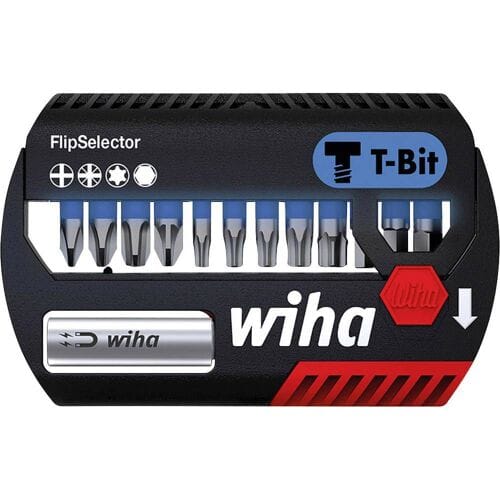 Wiha Bitset FlipSelector T-bit 25mm (¼″) PH / PZ / TORX® / Zeskant - 14-delig - 41826