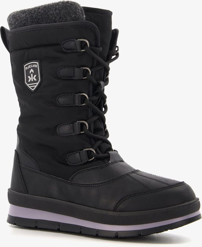 Kjelvik dames snowboots - Zwart - Uitneembare zool - Maat 36 - Moonboots