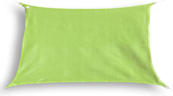 hanSe® Schaduwdoek Rechthoek Waterdoorlatend 2x3 m Zonnedoek Lime