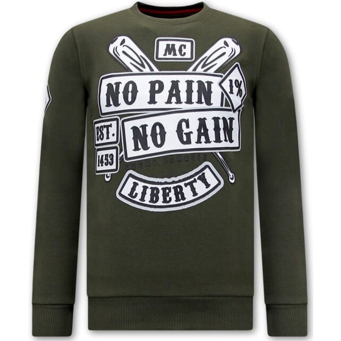 Heren Sweater met Print - Sons of Anarchy - Groen