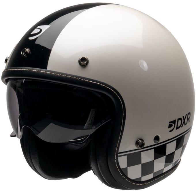 MOTOBLOUZ ELEMENT CUP Scooterhelm - Motorhelm - Jet Helm voor Vespa, Scooter, Motor Brommer & Snorfiets - Wit - M