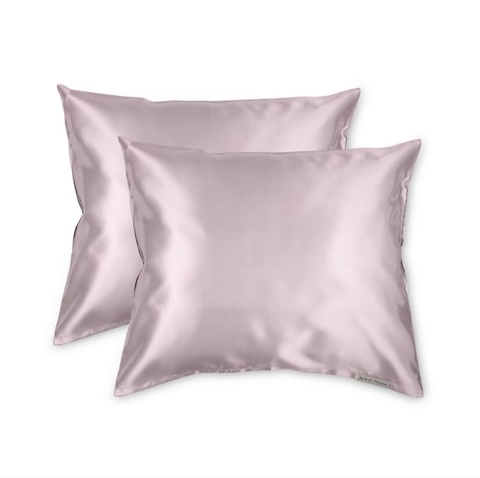 Beauty Pillow® - Satijnen Kussenslopen - Voordeelset - Duo Pack - 60x70 cm - Mauve