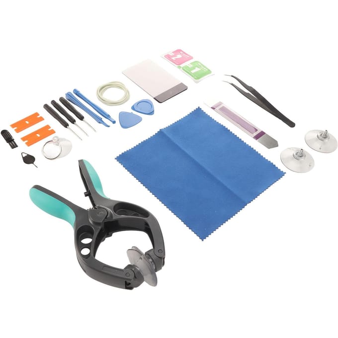 Telefoon Scherm Reparatie Gereedschap LCD Scherm Openings Tang Zuignap Kit voor Mobiele Telefoon Tablet Laptop gray