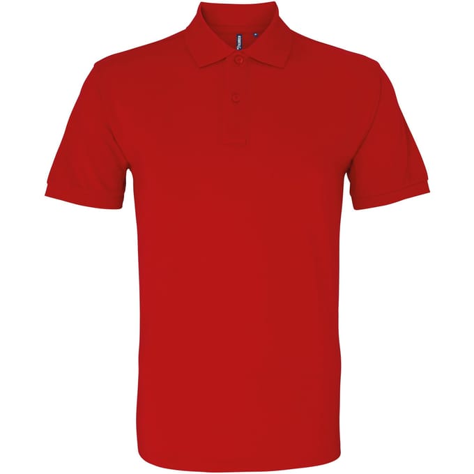 Asquith & Fox Menselijk organisch Klassiek Fit Poloshirt (Kersenrood)