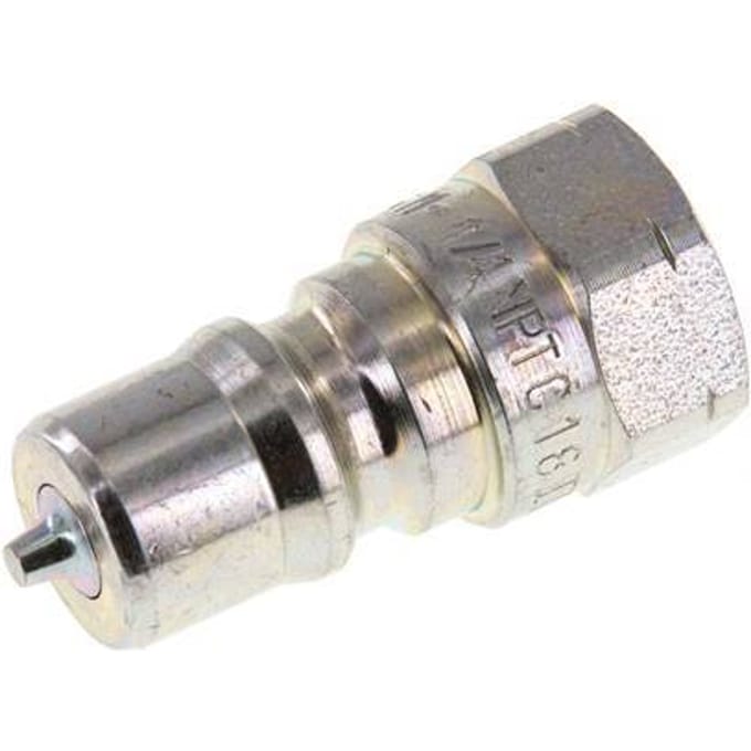 Stalen DN 6.3 Hydraulische Koppeling Insteeknippel 1/4 inch NPT binnendraad ISO 7241-1 B D 14.2mm