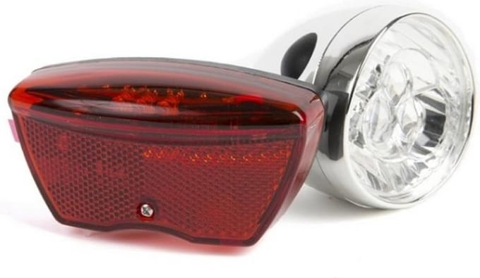 IKZI retro koplamp + achterlicht 3 led
