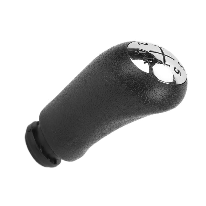 Auto Styling Versnellingspookknop Accessoire Vervanging voor CLIO III 2005‑2009 Zilver Zwart 5 Versnellingen black