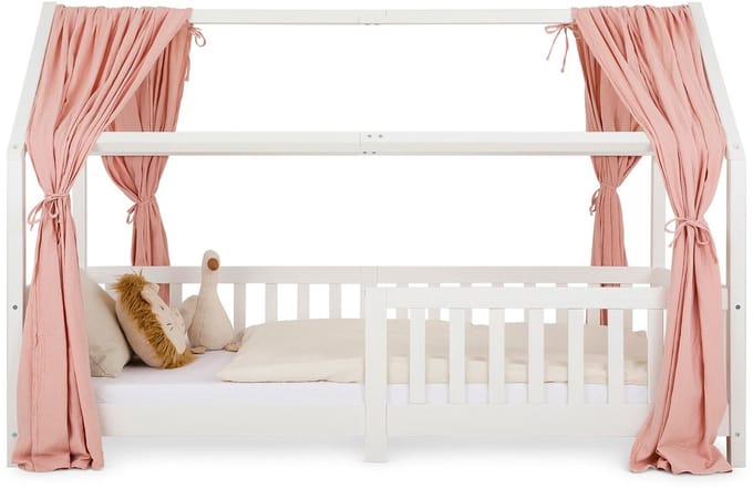Mousseline-hemel voor het kinderbedje NENA, set van 2 – Roze