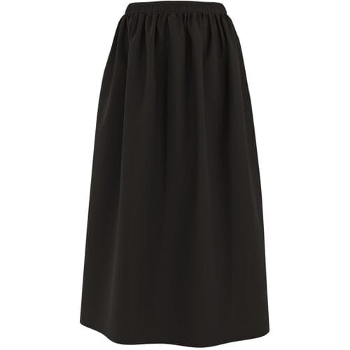 ESMARA Dames midi-rok (Zwart, XS (32/34))