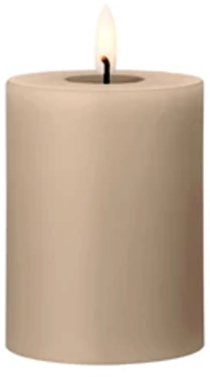 Ester & Erik Led Pillar kaars H10cm nougat note