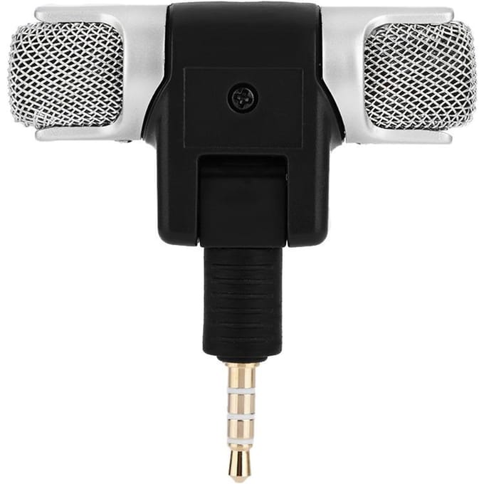 Mini Stereo Microfoon Mic 3.5mm Vergulde Plug Jack voor Andriod Telefoons iPhones