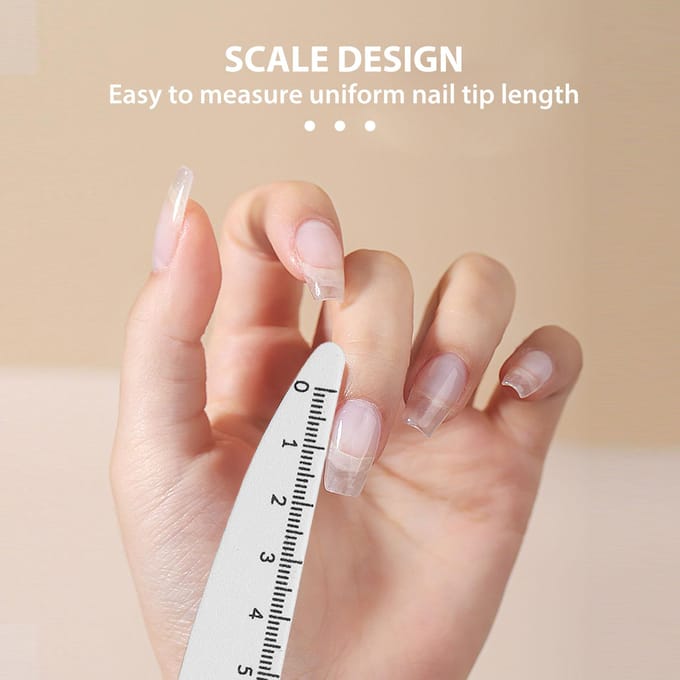 10 pièces Lime à polir les ongles Professionnel Maison Salon Lavable Réutilisable Lime à ongles Double face avec beige
