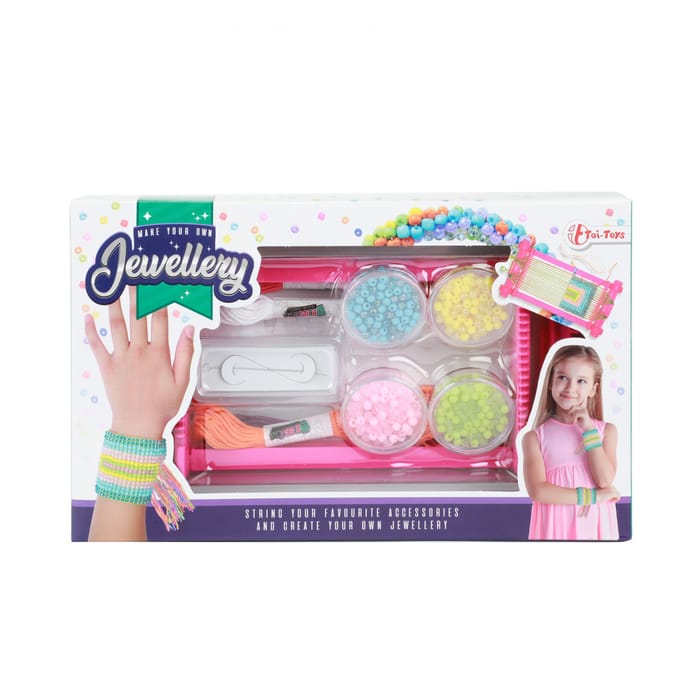 Toi-Toys Loom with Yarn and Bead Set
