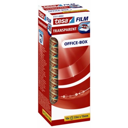 tesa OFFICE-BOX 57371-00002-06 tesafilm Transparant (l x b) 33 m x 15 mm 10 stuk(s)