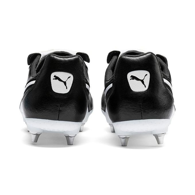 Puma Heren King Top Lederen Voetbalschoenen (Zwart/Wit)