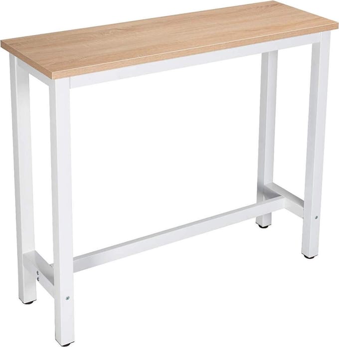 Bartafel - Eiken - Hout Metaal - Rechthoekig - 120x40x100cm - Keuken