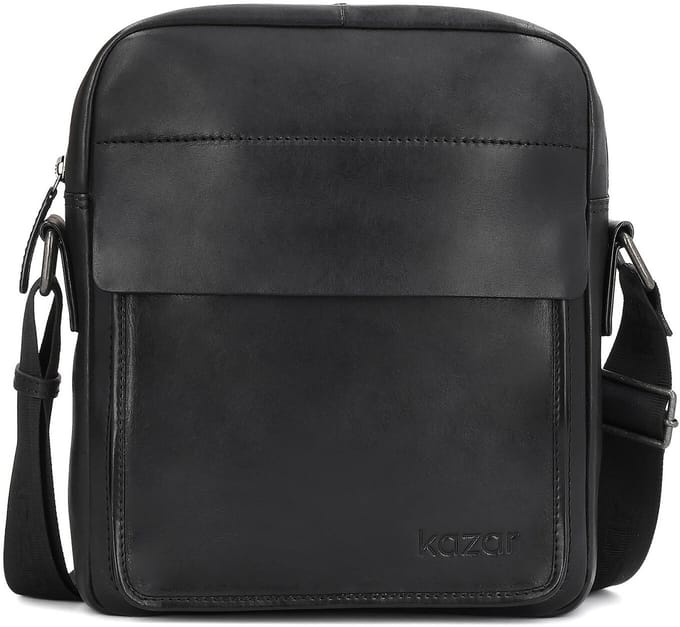 Black men's shoulder bag