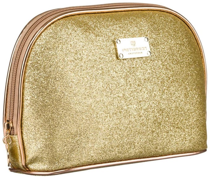 Peterson Brokatserie - Make-up tasje - Goudkleurig - Met Rits