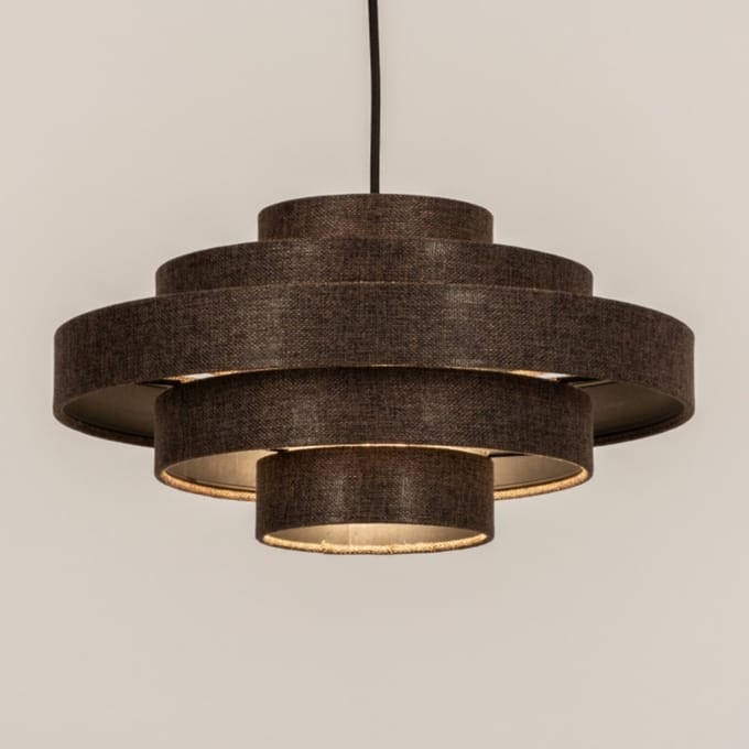 Lumidora Hanglamp 75094 - JULIA - E27 - Bruin - Metaal - ⌀ 50 cm