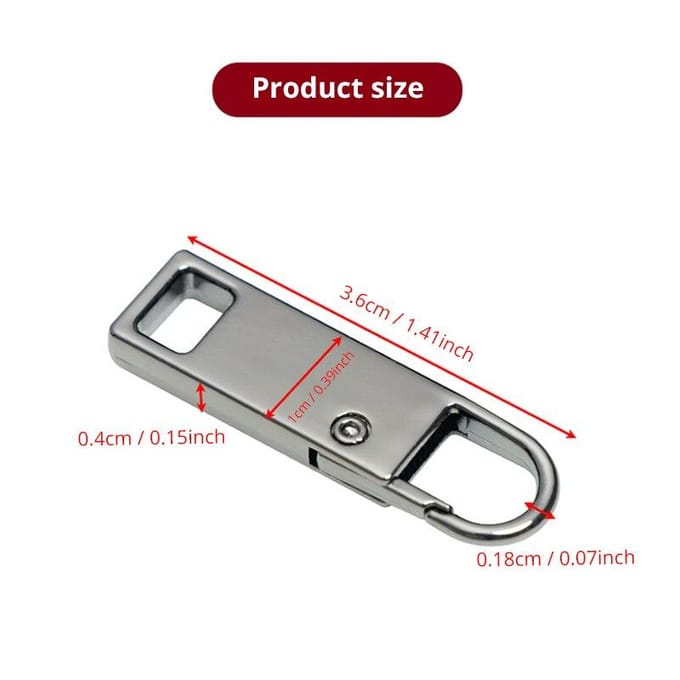 4 stuks Afneembare Vervangingsrits, Universele Denim Rugzak, Handmatig Naaigereedschap black