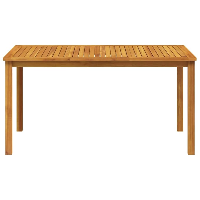 vidaXL Tuintafel Massief Acaciahout 150x90x74 cm Bruin - Tuinmeubels voor een Stijlvolle Buitenruimte