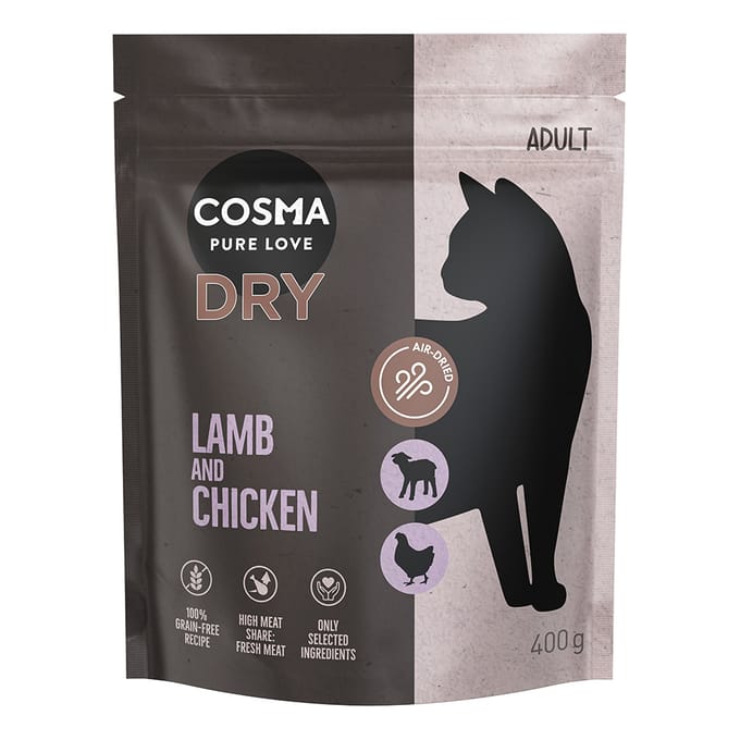 400g Cosma Katten Droogvoer Lam & Kip