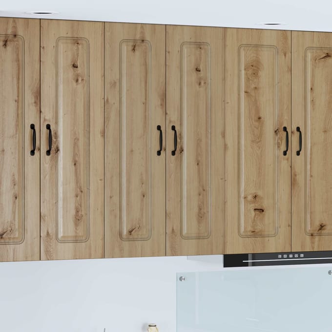 vidaXL - Vaatwasserpaneel - Kalmar - Artisan - Eiken - 60 - x - 31 - x - 100 - cm
