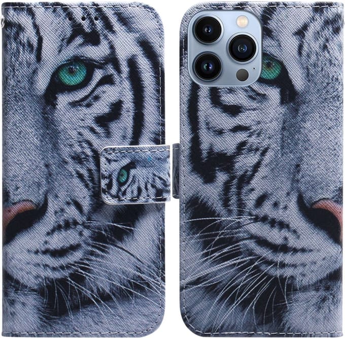BookCover Etui Hoes voor iPhone 15 PRO MAX - TIJGER