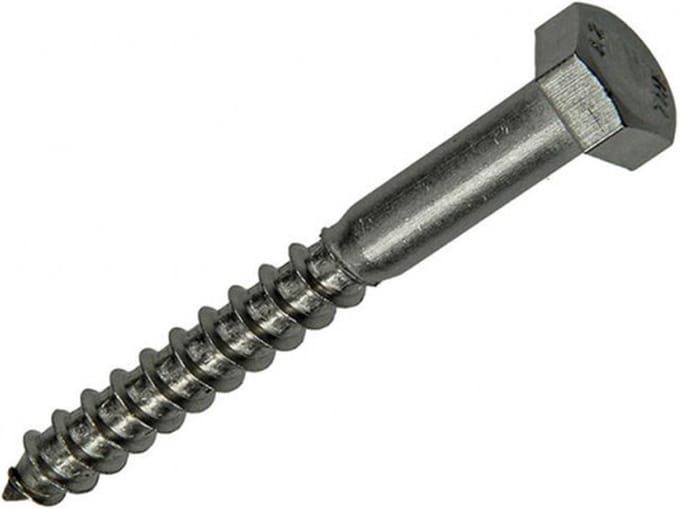 Mack HOUTDRAADBOUT ROESTVRIJSTAAL 2 ST 8 X 70 MM