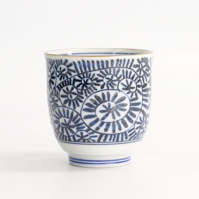 Tokyo Design Studio - Theekopje - Blauw/Wit - 8x7,9 cm