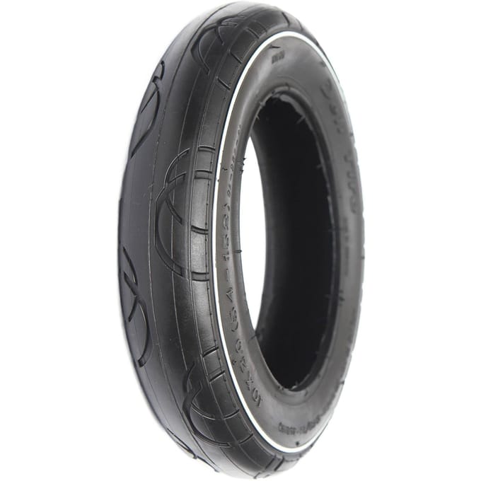Banden met binnenband Sa-259 10X2.0 Zwart/Wit L