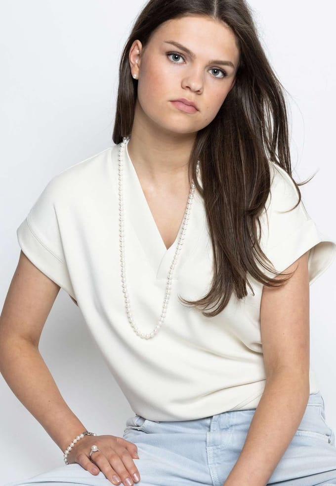 PROUD PEARLS® lange klassieke parelketting 85cm