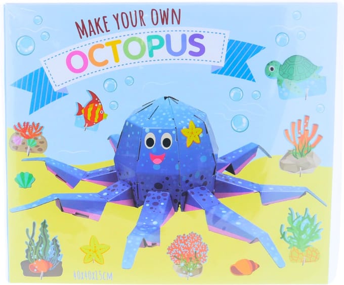 Wins Holland knutselset octopus karton creatief speelgoed.