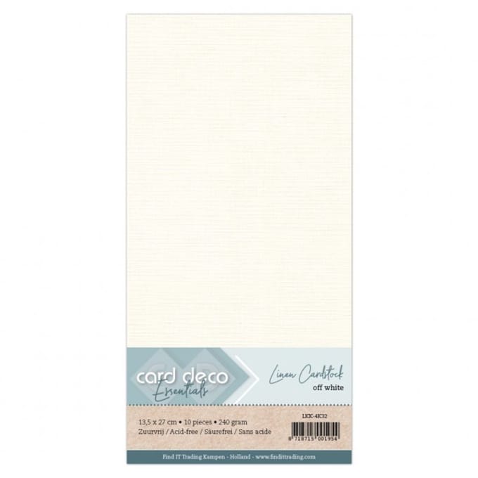 Vierkant Gebroken Wit Linnenkarton 10 stuks