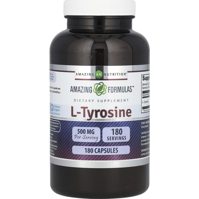 Geweldige Formule, L-Tyrosine, 500 mg, 180 Capsules
