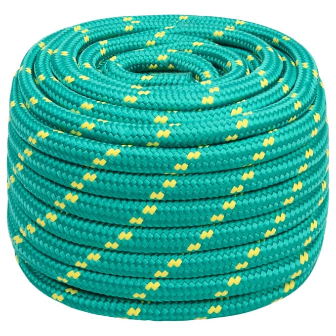 vidaXL - Boottouw - 20 - mm - 50 - m - polypropyleen - groen