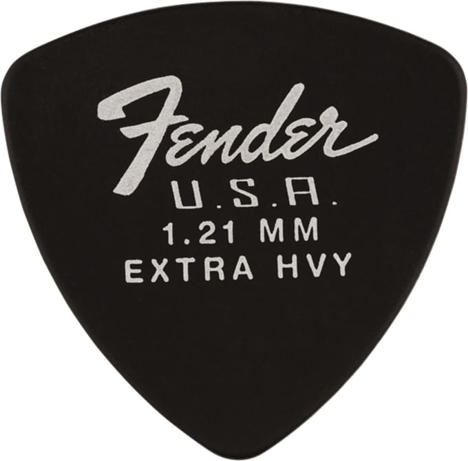 Fender 346 Dura-Tone Picks 1,21 mm Black - Plectrum set