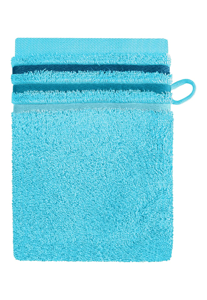 Washandje Skyline Color 16x22 turquoise - SCHIESSER Home 16*22