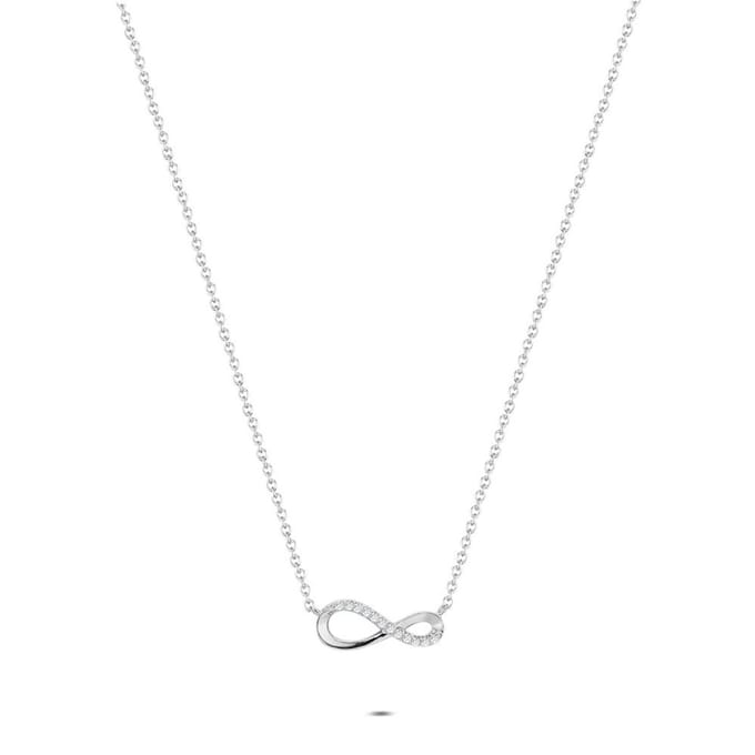 Twice As Nice Halsketting in zilver, infinity Zilverkleurig 40cm+5cm