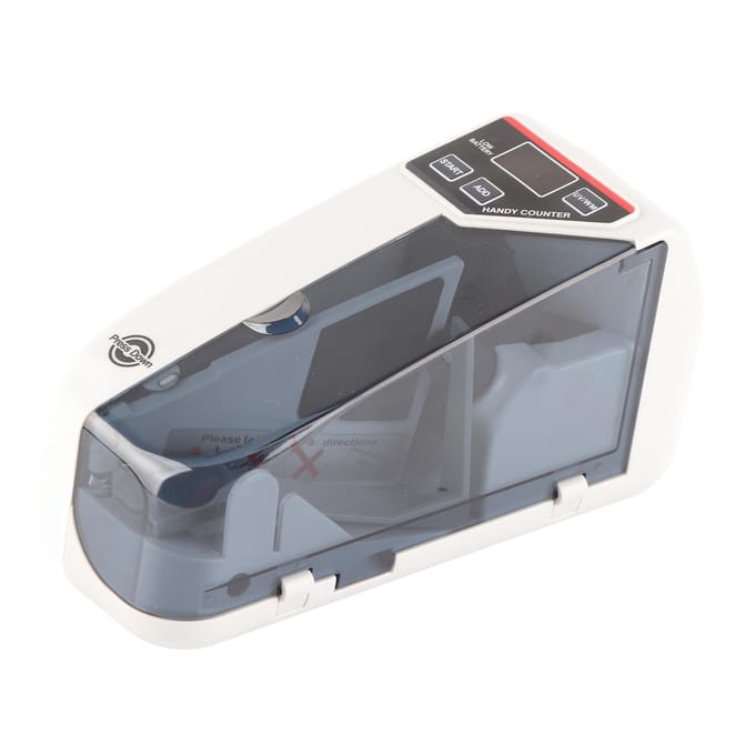 Compteuse de billets Portable Manuelle Mini Petite Résistante à l'usure Machine à Compter l'Argent US Plug gray