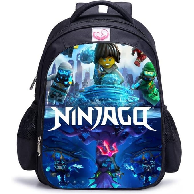 Lego Ninjago Seizoen 5 Cartoon Print Zwarte Rugzak black - medium