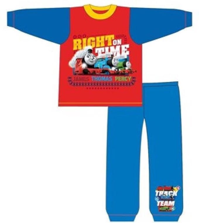 Thomas de Trein Pyjama - Kinderpyjama - Jongens - Blauw/Rood - Maat 86/92