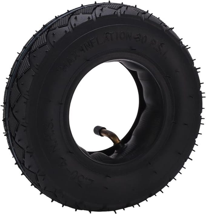 Allecto - 2.50-4 binnenband - Duurzaam en comfortabel - Rubber