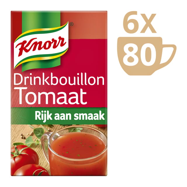Knorr - Drinkbouillon Tomaat - 80 stuks